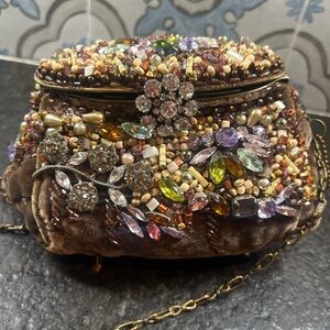 Elegant Multicolor Beaded Clutch